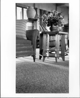 Table with flowers in Graycliff living room